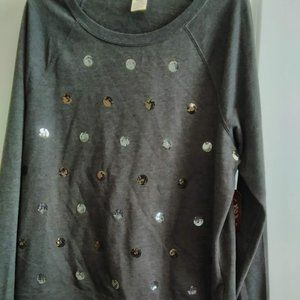 NWT Embellished Faded Glory Sweatshirt